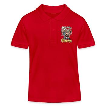 Mein erster Plärrer - Kinder Organic Poloshirt Mini Sprinter von Stanley/Stella - Rot - Vorne