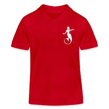 Sirenetta Lineart Inchiostro - Kinder Organic Poloshirt Mini Sprinter von Stanley/Stella - Rot - Vorne