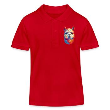 Alpaga - Polo enfant bio Stanley/Stella - rouge - Devant