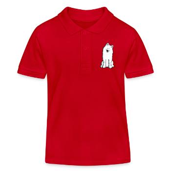 Sabaka Samojede - Kinder Organic Poloshirt Mini Sprinter von Stanley/Stella - Rot - Vorne
