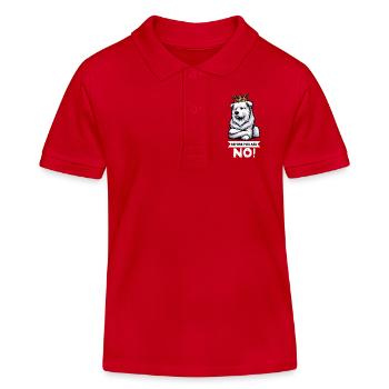 Avant de demander Berger Blanc Berger Berger - Polo enfant bio Stanley/Stella - rouge - Devant