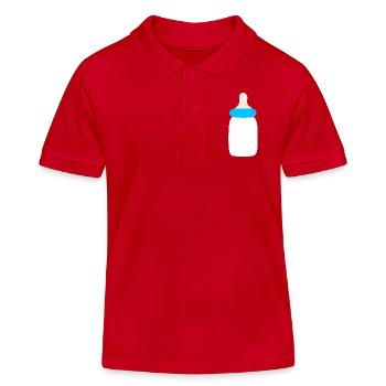 Bébé 2025 Naissance Famille Idée Cadeau - Polo enfant bio Stanley/Stella - rouge - Devant