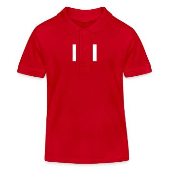 Connecticut State Flag Cowboy - Kids Organic Polo Shirt by Stanley/Stella - red - Front