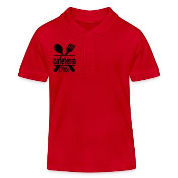 Cafeteria Worker Appreciation desing - Polo enfant bio Stanley/Stella - rouge - Devant