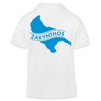 Zakynthos - Kinder Organic Poloshirt Mini Sprinter von Stanley/Stella - Weiß - Hinten