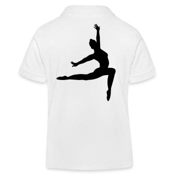 Ballett mit Gymnastik - Kinder Organic Poloshirt Mini Sprinter von Stanley/Stella - Weiß - Hinten