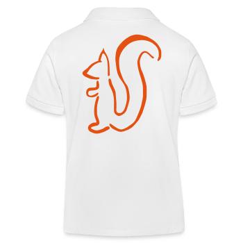 Eichhörnchen - Kinder Organic Poloshirt Mini Sprinter von Stanley/Stella - Weiß - Hinten