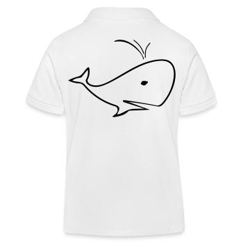 Baleine - Polo enfant bio Stanley/Stella - blanc - Dos