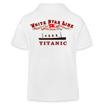 TITANIC WHITE STAR LINE - Polo enfant bio Stanley/Stella - blanc - Dos