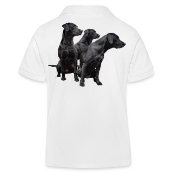 Labrador Retriever Labrador Retriever Chiens Chiens - Polo enfant bio Stanley/Stella - blanc - Dos
