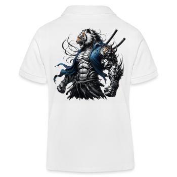 Tigre Samouraï - Polo enfant bio Stanley/Stella - blanc - Dos