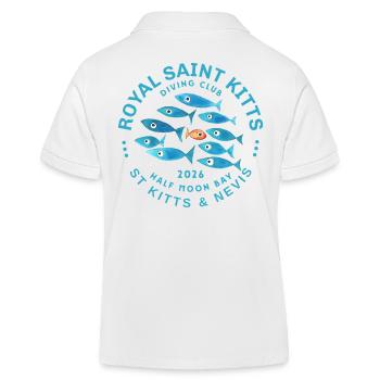 Royal Saint Kitts Diving 2026 - Polo enfant bio Stanley/Stella - blanc - Dos