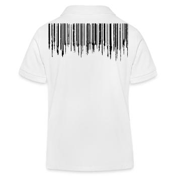 Barcode - Black - Kids Organic Polo Shirt by Stanley/Stella - white - Back