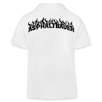 Asphalt Builder - Kids Organic Polo Shirt by Stanley/Stella - white - Back