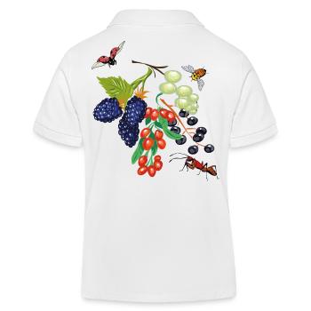 Fruits avec des insectes - Polo enfant bio Stanley/Stella - blanc - Dos