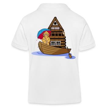 Mädchen Boot Schiff Reise Abenteuer - Kinder Organic Poloshirt Mini Sprinter von Stanley/Stella - Weiß - Hinten
