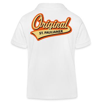 Original St. Paulianer (Sankt St. Pauli, Kiez, 3C) - Kinder Organic Poloshirt Mini Sprinter von Stanley/Stella - Weiß - Hinten