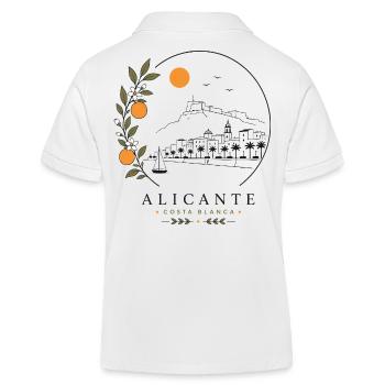 Alicante Küste - Kinder Organic Poloshirt Mini Sprinter von Stanley/Stella - Weiß - Hinten