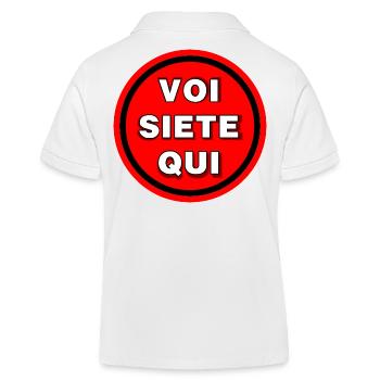 Sie sind hier - Kinder Organic Poloshirt Mini Sprinter von Stanley/Stella - Weiß - Hinten