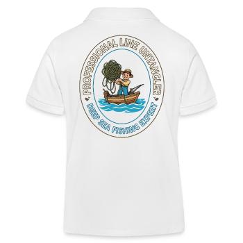 Emblème de l’expert en pêche en haute mer - Polo enfant bio Stanley/Stella - blanc - Dos