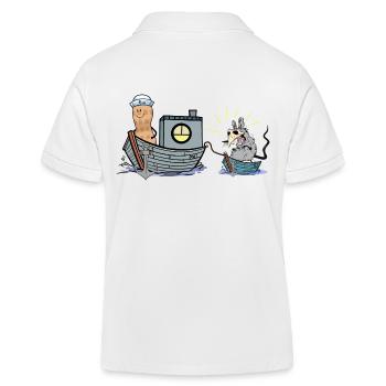 Cacahuète Seafarer Adventure Travel Rat Pest Boat - Polo enfant bio Stanley/Stella - blanc - Dos