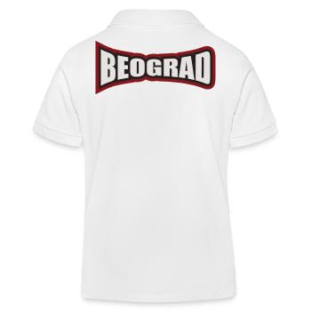 Beograd, deine Stadt - Kinder Organic Poloshirt Mini Sprinter von Stanley/Stella - Weiß - Hinten
