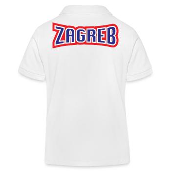 Zagreb, moj grad. - Kinder Organic Poloshirt Mini Sprinter von Stanley/Stella - Weiß - Hinten