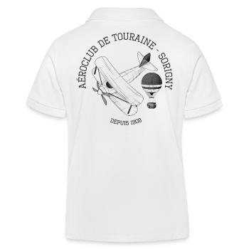 Aéro Club Touraine - Polo enfant bio Stanley/Stella - blanc - Dos
