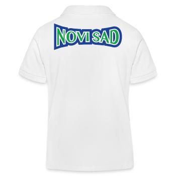 NoviSat, moj grad. - Kinder Organic Poloshirt Mini Sprinter von Stanley/Stella - Weiß - Hinten