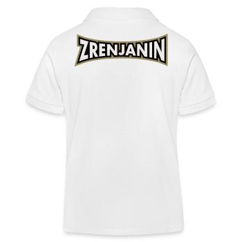 Zrenjanin, moj grad. - Kinder Organic Poloshirt Mini Sprinter von Stanley/Stella - Weiß - Hinten