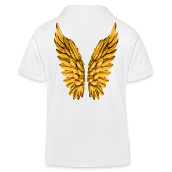 Ailes angéliques or Aile d’or Ange Aile ange - Polo enfant bio Stanley/Stella - blanc - Dos