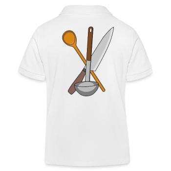 Couteau cuisinier Cuisine Cuisine Cuillerée à soupe - Polo enfant bio Stanley/Stella - blanc - Dos