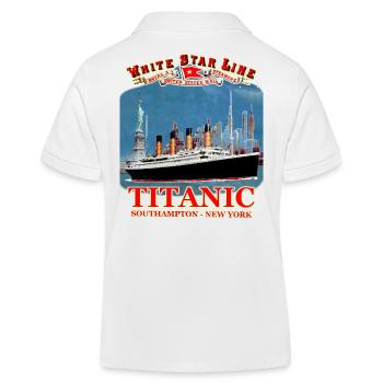 TITANIC création Louis RUNEMBERG © Adagp - Polo enfant bio Stanley/Stella - blanc - Dos