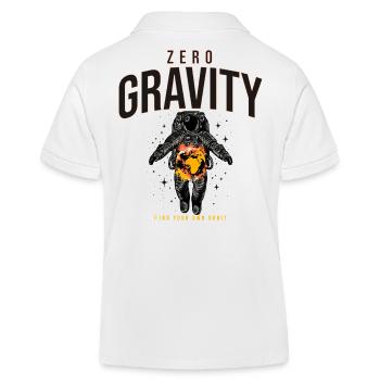 Zero Gravity Astronaut Erde Weltraum - Kinder Organic Poloshirt Mini Sprinter von Stanley/Stella - Weiß - Hinten