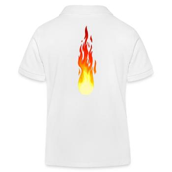 Flamme Feu Feu Feu Incendie Inferno - Polo enfant bio Stanley/Stella - blanc - Dos