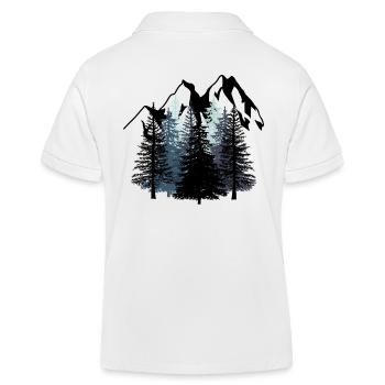 forêt Nature nature nature nature noir blanc scout - Polo enfant bio Stanley/Stella - blanc - Dos