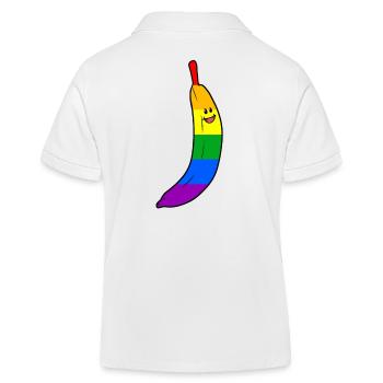 LGBT Schwule Banane Gay Pride Gleichgeschlechtlich - Kinder Organic Poloshirt Mini Sprinter von Stanley/Stella - Weiß - Hinten