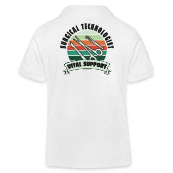Chirurgisch-technischer Assistent Chirurg - Kinder Organic Poloshirt Mini Sprinter von Stanley/Stella - Weiß - Hinten