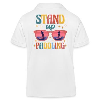 SUP paddleboarding Stand Up Paddle Stehpaddler - Polo enfant bio Stanley/Stella - blanc - Dos