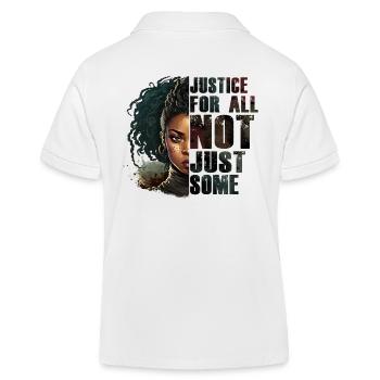 Justice pour tous - Mois de l’histoire des Noirs en Afrique - Polo enfant bio Stanley/Stella - blanc - Dos
