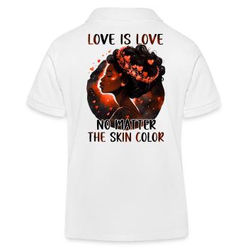 L’amour, c’est l’amour - Mois de l’histoire des Noirs africain - Polo enfant bio Stanley/Stella - blanc - Dos
