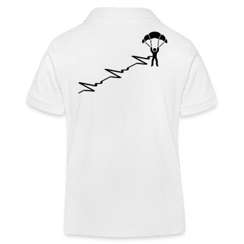 Fallschirmspringen PARACHUTISME PARACHUTISTE - Polo enfant bio Stanley/Stella - blanc - Dos