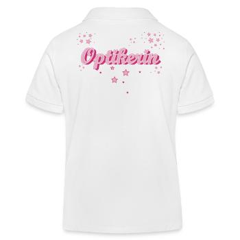 Optiker Abschluss-Geschenk Optikerin - Kinder Organic Poloshirt Mini Sprinter von Stanley/Stella - Weiß - Hinten