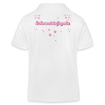 Schornsteinfeger Abschluss-Geschenk - Kinder Organic Poloshirt Mini Sprinter von Stanley/Stella - Weiß - Hinten