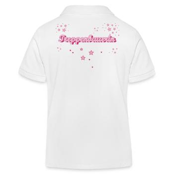 Zimmermann Abschluss-Geschenk Treppenbauerin - Kinder Organic Poloshirt Mini Sprinter von Stanley/Stella - Weiß - Hinten