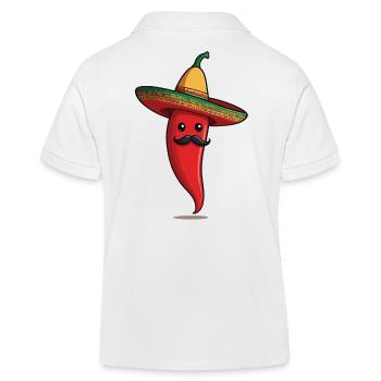 Esthétique Chili Pepper Chili Streetwear Chaud - Polo enfant bio Stanley/Stella - blanc - Dos