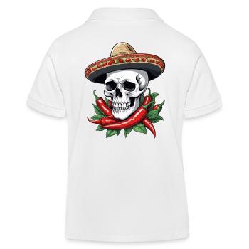 Esthétique Chili Skull Design Style mexicain - Polo enfant bio Stanley/Stella - blanc - Dos