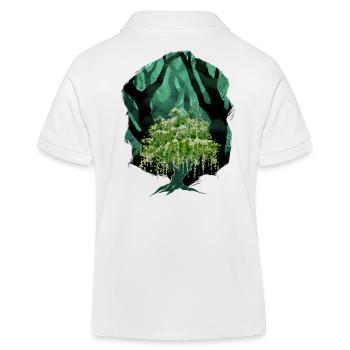 Wald Natur Botanik Flora - Kinder Organic Poloshirt Mini Sprinter von Stanley/Stella - Weiß - Hinten