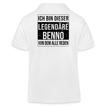 Je suis cette légende pour Benno - Polo enfant bio Stanley/Stella - blanc - Dos