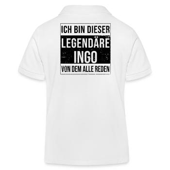 Je suis cette légende pour Ingo - Polo enfant bio Stanley/Stella - blanc - Dos